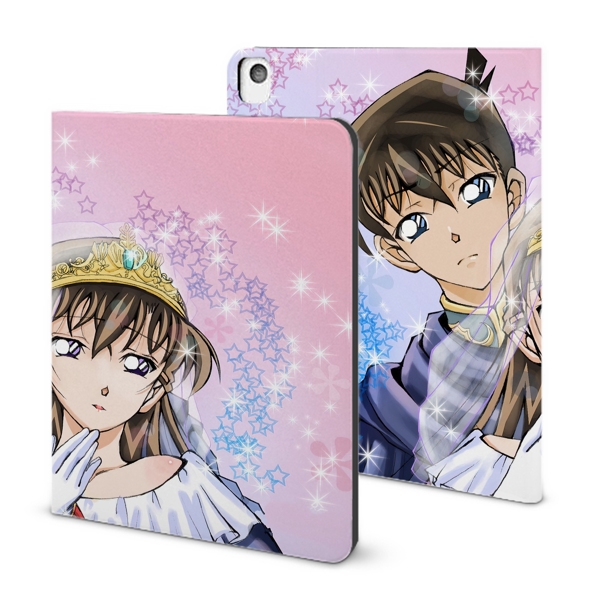 （画像用） 名探偵コナン Detective Conan IPadケース ペンホルダー付き ブックスタイルデザイン